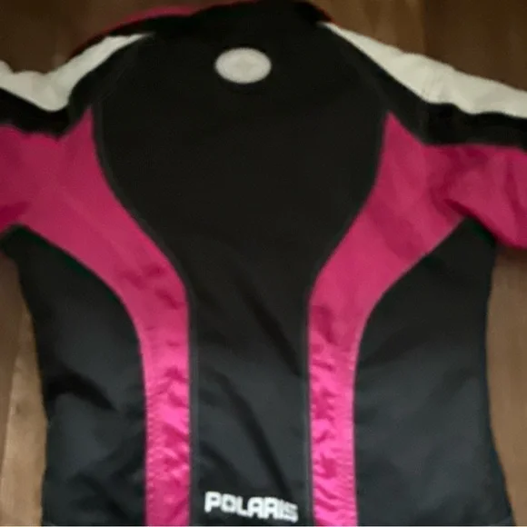 POLARIS Pink Black White 2011Snowmobile Winter Jacket - Youth Large 14/16
